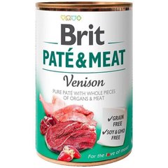 Brit PATE & MEAT Venison - консервы для собак (оленина) - 400 г Petmarket
