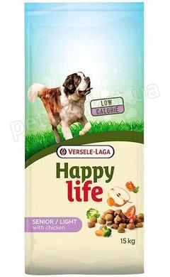 Happy Life SENIOR LIGHT with Chicken - корм для пожилых и склонных к полноте собак - 15 кг Petmarket