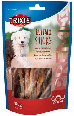 Trixie PREMIO Buffalo Sticks - лакомство для собак (мясо буйвола) - 100 г Petmarket
