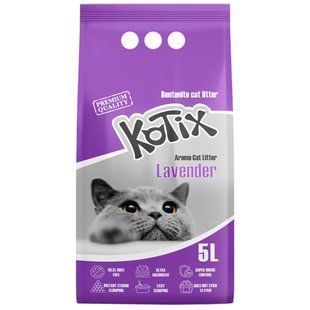 KOTIX Lavender - комкуючий наповнювач для котячого туалету з ароматом лаванди Petmarket