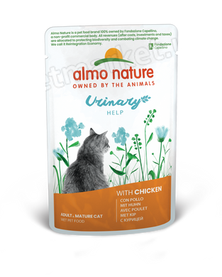 Almo Nature Holistic Urinary Help Курка вологий корм для котів профілактика МКБ - 70 г Petmarket