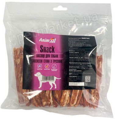 AnimaAll Snack лососевые стики с треской для собак - 500 г Petmarket