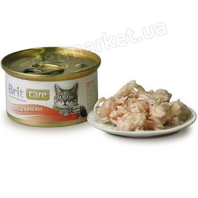 Brit Care Cat CHICKEN BREAST - консерви для кішок (куряча грудка) 80 г % Petmarket