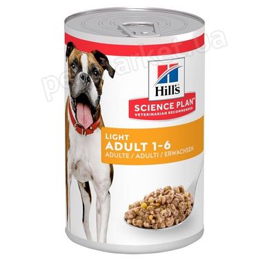 Hill's Science Plan ADULT Light - влажный корм для собак с лишним весом - 370 г Petmarket
