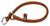 Collar WauDog SOFT - кожаный круглый ошейник-удавка рывковый для собак - 50 см, Черный Petmarket
