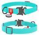 Collar WAUDOG Waterproof - водонепроницаемый светящийся ошейник для собак (металическая застежка) - 28-40 см