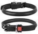 Collar WauDog GLAMOUR - шкіряний круглий нашийник для собак - 53-63 см Помаранчевий Petmarket