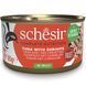Schesir TUNA & SHRIMPS - Тунец/Креветки - консервы для кошек, 85 г
