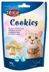 Trixie COOKIES - печенье для кошек (лосось/кошачья мята) - 50 г Petmarket