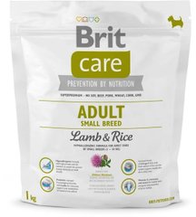 Brit Care ADULT Small BREED Lamb & Rice - корм для собак мелких пород (ягненок/рис) - 7,5 кг Petmarket