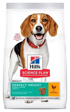 Hill's Science Plan PERFECT WEIGHT Medium - корм для підтримки ваги у середніх собак (курка) - 2 кг Petmarket