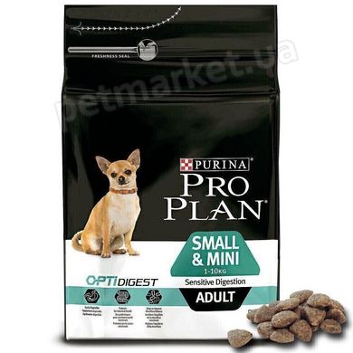 Purina Pro Plan SMALL & MINI Adult Sensitive Digestion - корм для собак малых пород с чувствительным пищеварением (ягненок/рис) - 7 кг Petmarket