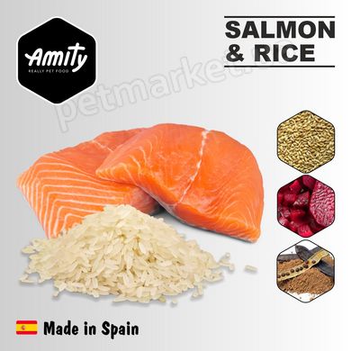 Amity SALMON & RICE - гіпоалергенний корм для собак (лосось/рис) - 15 кг Petmarket
