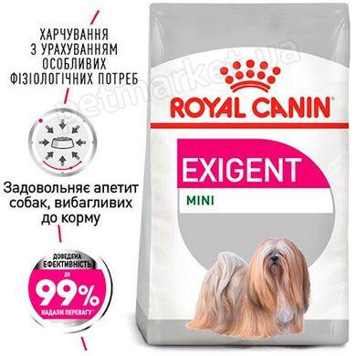 Royal Canin MINI EXIGENT - корм для вибагливих собак дрібних порід - 3 кг Petmarket