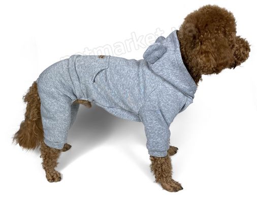 Dogs Bomba ВУШКА теплий костюмчик для собак - №8, Сірий Petmarket