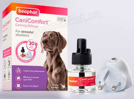 Beaphar CaniComfort заспокійливий засіб із феромонами для собак (комплект з дифузором) % Petmarket