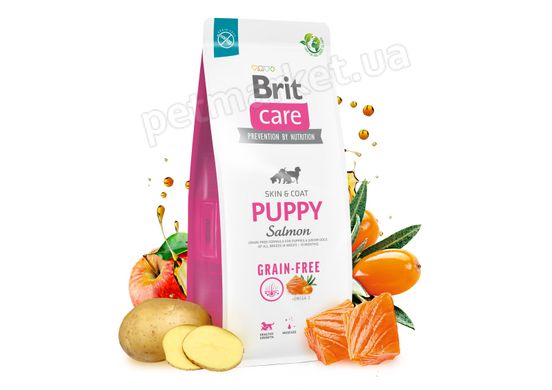 Brit Care Dog Grain-free Puppy - беззерновий корм для цуценят (лосось), 12 кг Petmarket