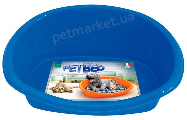 Georplast Lettino пластикова лежанка + подушка для собак та кішок - 46x35х18 см Petmarket