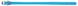 Collar WauDog GLAMOUR - кожаный круглый ошейник для собак - 17-20 см Голубой