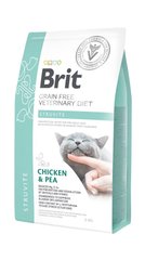 Brit VetDiet STRUVITE - беззерновой корм для кошек при мочекаменной болезни (курица/горох) - 2 кг Petmarket