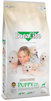 BonaCibo PUPPY Lamb & Rice - корм для цуценят (ягня/рис) - 3 кг Petmarket