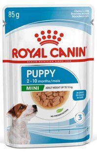 Royal Canin MINI PUPPY - вологий корм для цуценят дрібних порід (шматочки в соусі) - 85 г % Petmarket