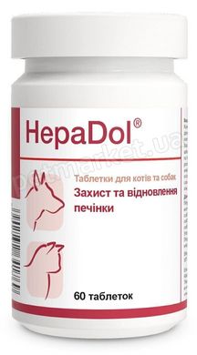 Dolfos HepaDol добавка для здоровья печени собак и кошек - 60 табл. Petmarket
