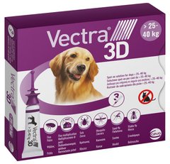 Ceva VECTRA 3D - Вектра 3Д - капли от блох и клещей для собак 25-40 кг - 1 пипетка Petmarket