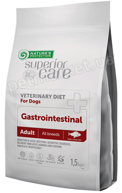 Nature's Protection Superior Care Veterinary Diet Gastrointestinal White Fish Adult All Breed Dogs - дієтичний корм для собак всех пород при захворюванннях шлунково-кишкового тракту (біла риба) Petmarket