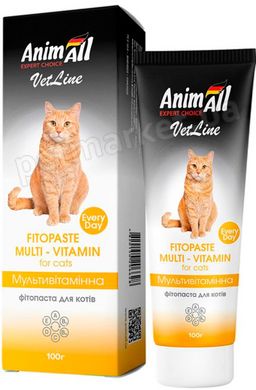 AnimAll Multi-Vitamin фитопаста мультивитаминная для котов - 100 г Petmarket