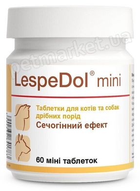 Dolfos LespeDol Mini добавка с мочегонным действием для собак малых пород и кошек, 60 табл. Petmarket