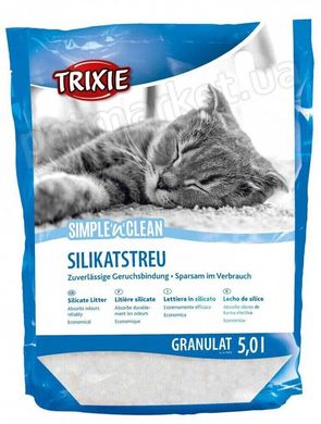 Trixie SIMPLE'n'CLEAN - силикагелевый наполнитель для кошачьего туалета - 8 л Petmarket