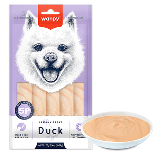 Wanpy Creamy Lickable Treat Duck - кремовое лакомство для собак (утка) Petmarket