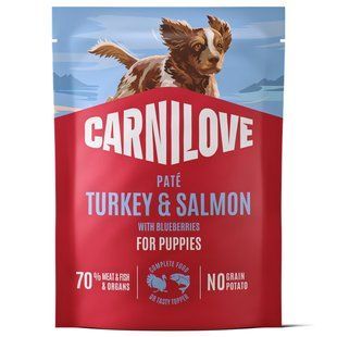 Carnilove Turkey & Salmon with Blueberries - консерви для цуценят індичка і лосось з лохиною - 300 г Petmarket