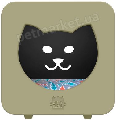 Jolly Pets Kitty Kasa Bedroom - спальный кубик для кошек - Серо-коричневый Petmarket