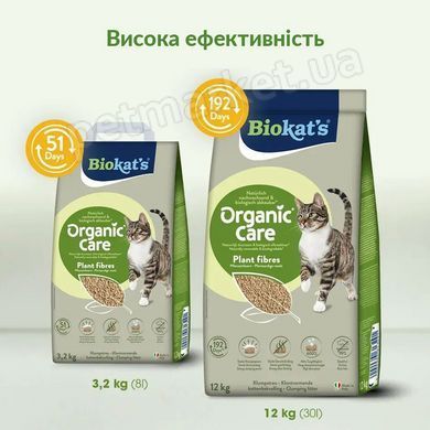 Biokat's Organic Care &ndash; наполнитель растительный для кошачьего туалета Petmarket