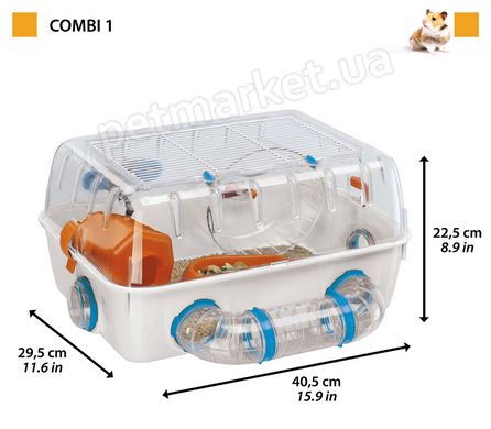 Ferplast COMBI 1 - клітка для хом'яків і мишей % Petmarket