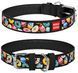 Collar WAUDOG DESIGN Пончики - шкіряний нашийник для собак - 46-60 см, чорний Petmarket
