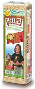 Chipsi STRAWBERRY - Полуниця - триса для гризунів і тхорів - 1 кг Petmarket