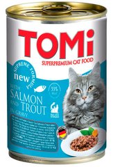 TOMi Superpremium Salmon Trout - Лосось/Форель - влажный корм для кошек, 400 г Petmarket