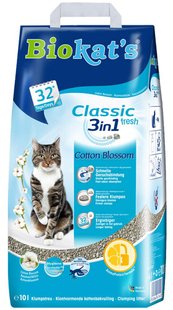 Biokat's CLASSIC 3in1 Fior di Cotton - наповнювач для котячого туалету - 10 кг Petmarket