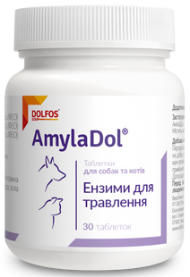 Dolfos AmylaDol добавка для улучшения пищеварения собак и кошек - 90 табл. % Petmarket