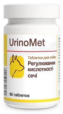 Dolfos UrinoMet добавка для регулювання кислотності сечі у собак – 60 табл. Petmarket