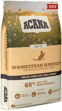 Acana Homestead Harvest біологічний корм для кішок (курка/індичка) - 4,5 кг Petmarket