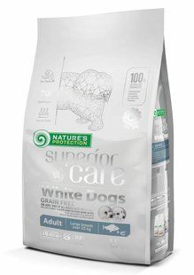 Nature's Protection GF White Dogs White Fish Large Breeds корм для собак великих порід з білою шерстю - 10 кг Petmarket