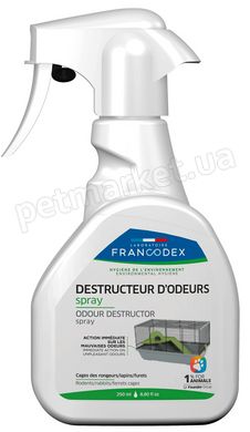 Francodex Odour Control Small Animals - cпрей для усунення неприємного запаху гризунів Petmarket