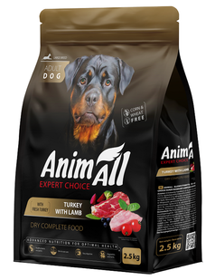 Animall Turkey & Lamb Large Breed - корм для собак крупных пород (индейка/ягненок) Petmarket