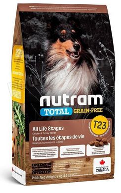 Nutram TOTAL Turkey, Chicken & Duck - беззерновий корм холістик для собак і цуценят (індичка/курка/качка) - 11,4 кг % Petmarket