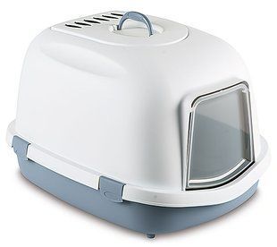 Stefanplast SUPER QUEEN - великий закритий туалет для котів - 71х55х46,5 см, Сірий % Petmarket
