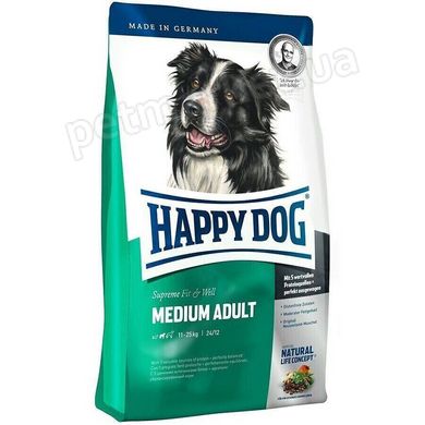 Happy Dog Fit & Well MEDIUM ADULT - корм для собак средних пород - 12,5 кг Petmarket